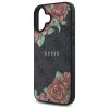 49569 5 guess tvrdy obal 4g flower print magsafe guhmp16sp4ropemck iphone 16 cierny