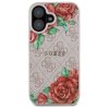 49578 1 guess tvrdy obal 4g flower print magsafe guhmp16sp4ropemcp iphone 16 ruzovy