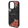 49575 2 guess tvrdy obal 4g flower print magsafe guhmp16xp4ropemck iphone 16 pro max cierny