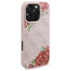 49590 5 guess tvrdy obal 4g flower print magsafe guhmp16xp4ropemcp iphone 16 pro max ruzovy