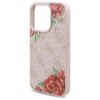 49590 2 guess tvrdy obal 4g flower print magsafe guhmp16xp4ropemcp iphone 16 pro max ruzovy