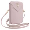 49158 2 guess universal phone pouch zip triangle 4g univerzalne puzdro na telefon guwbzpgstegp nastavitelny popruh zapinanie na zips ruzove