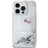 57408 3 hello kitty kryt hardcase liquid glitter charms kitty head pre iphone 13 pro strieborny