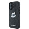 53715 3 karl lagerfeld hardcase leather monogram klhcp16spgklchpk puzdro na iphone 16 choupette head pin