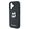 53715 1 karl lagerfeld hardcase leather monogram klhcp16spgklchpk puzdro na iphone 16 choupette head pin