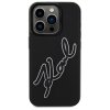 49533 1 karl lagerfeld 3d design tvrdy obal na telefon klhcp15l3drksdlk iphone 15 pro guma signature