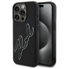 49536 karl lagerfeld 3d design tvrdy obal na telefon klhcp15x3drksdlk iphone 15 pro max guma signature