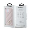 46062 7 karl lagerfeld diagonal quilted script kryt na iphone 15 plus klhcp15mpqdsmgp ruzovy