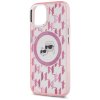 45375 4 karl lagerfeld iml magsafe kryt na iphone 15 plus klhmp15mhmckmhp ruzovy monogram karl choupette hlava