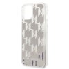 46173 1 karl lagerfeld pevny kryt s tekutymi trblietkami na iphone 14 plus klhcp14mlmnms strieborny monogram