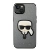 45687 2 karl lagerfeld saffiano kryt na iphone 14 plus klhcp14msapkhg strieborna karl hlava