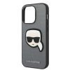 45723 1 karl lagerfeld saffiano kryt na iphone 14 pro max klhcp14xsapkhg strieborna karl hlava