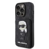 45765 3 karl lagerfeld saffiano kryt s priehradkami na karty a stojanom na iphone 15 pro klhcp15lsakknsck monogram ikonik