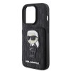 45765 5 karl lagerfeld saffiano kryt s priehradkami na karty a stojanom na iphone 15 pro klhcp15lsakknsck monogram ikonik