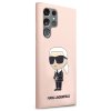 48261 4 karl lagerfeld silicone klhcs23lsnikbcp kryt na samsung galaxy s23 ultra ruzovy ikonik
