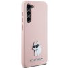 48267 4 karl lagerfeld silicone klhcs23msmhcnpp kryt na samsung galaxy s23 plus ruzovy choupette kovovy odznak