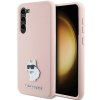 48267 karl lagerfeld silicone klhcs23msmhcnpp kryt na samsung galaxy s23 plus ruzovy choupette kovovy odznak