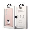 48276 6 karl lagerfeld silicone klhcs23msnchbcp kryt na samsung galaxy s23 plus ruzovy choupette