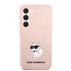 48276 1 karl lagerfeld silicone klhcs23msnchbcp kryt na samsung galaxy s23 plus ruzovy choupette