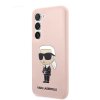 48279 3 karl lagerfeld silicone klhcs23msnikbcp kryt na samsung galaxy s23 plus ruzovy ikonik