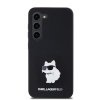 48285 1 karl lagerfeld silicone klhcs23ssmhcnpk kryt na samsung galaxy s23 choupette kovovy odznak