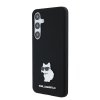 48201 5 karl lagerfeld silicone klhcs24msmhcnpk kryt na samsung galaxy s24 plus choupette kovovy odznak