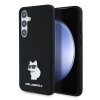 48201 karl lagerfeld silicone klhcs24msmhcnpk kryt na samsung galaxy s24 plus choupette kovovy odznak