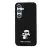 48207 1 karl lagerfeld silicone klhcs24msmhkcnpk kryt na samsung galaxy s24 plus karl choupette kovovy odznak