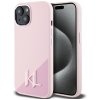 58527 karl lagerfeld silicone magsafe kryt pre iphone 15 ruzovy shadow metal initial