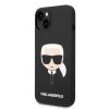 45810 6 karl lagerfeld silikonovy kryt na iphone 14 plus klhcp14mslkhbk karlova hlava cierny