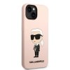 45828 4 karl lagerfeld silikonovy kryt na iphone 14 plus klhcp14msnikbcp ruzovy ikonik