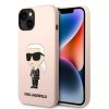 45828 karl lagerfeld silikonovy kryt na iphone 14 plus klhcp14msnikbcp ruzovy ikonik