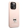 45840 6 karl lagerfeld silikonovy kryt na iphone 14 pro max klhcp14xslctpi ruzovy choupette