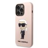 45861 4 karl lagerfeld silikonovy kryt na iphone 14 pro max klhcp14xsnikbcp ruzovy ikonik