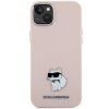 45876 2 karl lagerfeld silikonovy kryt na iphone 15 plus klhcp15msmhcnpp ruzovy choupette metal pin