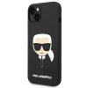 43047 4 karl lagerfeld silikonovy kryt s magsafe na iphone 14 plus klhmp14mslkhbk karlova hlava cierny