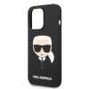 43071 3 karl lagerfeld silikonovy kryt s magsafe na iphone 14 pro klhmp14lslkhbk karlova hlava cierny
