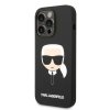 43071 4 karl lagerfeld silikonovy kryt s magsafe na iphone 14 pro klhmp14lslkhbk karlova hlava cierny