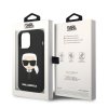 43071 6 karl lagerfeld silikonovy kryt s magsafe na iphone 14 pro klhmp14lslkhbk karlova hlava cierny