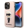 43092 karl lagerfeld silikonovy kryt s magsafe na iphone 14 pro klhmp14lsnikbcp ruzovy ikonik