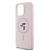 45228 3 karl lagerfeld silikonovy kryt s magsafe na iphone 15 pro klhmp15lscmkcrhp ruzovy karl choupette