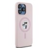 45228 4 karl lagerfeld silikonovy kryt s magsafe na iphone 15 pro klhmp15lscmkcrhp ruzovy karl choupette