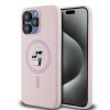 45228 karl lagerfeld silikonovy kryt s magsafe na iphone 15 pro klhmp15lscmkcrhp ruzovy karl choupette