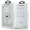 45486 6 karl lagerfeld trblietavy kryt s tekutinou a magsafe na iphone 16 pro max klhmp16xlgchsgh priesvitna choupette hlava