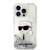 46116 2 karl lagerfeld trblietavy pevny kryt klhcp14llnkhch na iphone 14 pro strieborny karl head