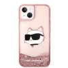 46155 2 karl lagerfeld trblietavy pevny kryt klhcp14mlnchcp na iphone 14 plus ruzova choupette head