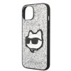 46176 1 karl lagerfeld trblietavy pevny kryt klhcp14sg2cps na iphone 14 strieborna choupette patch