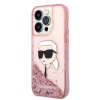 46221 4 karl lagerfeld trblietavy pevny kryt klhcp14xlnkhcp na iphone 14 pro max ruzovy karl head