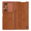 37240 3 nillkin qin pro leather case otvaraci kryt pre samsung galaxy z fold6 hnedy
