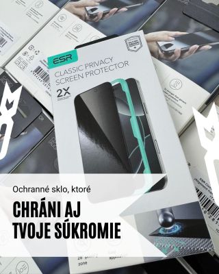 Súkromie, ktoré vidíš len ty 🔒 Ochranné sklo nemusí chrániť len displej, ale aj tvoje dáta. 👀 Privacy sklo zabezpečí, že...